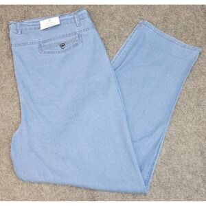 Jett Jeans Mens 46x31L Blue Straight Fit Big & Tall Preppy Nerd Dress Going Out